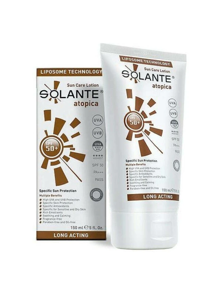 Solante Atopik Ciltler İçin Spf 50 150 ML Renkli Güneş Kremi