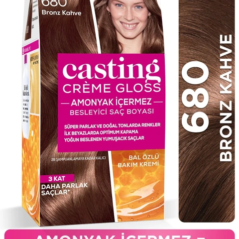 Loreal Casting Creme Gloss TR 680 Choco Mocaccino Bronz Kahve Saç Boyası