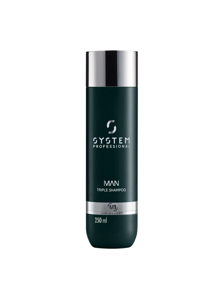 Wella System Professional Man M1 Triple Saç Vücut ve Sakal Şampuanı 250ml