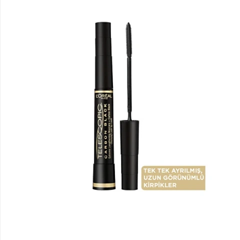 Loreal Paris Telescopic Carbon Extra Black Maskara Siyah