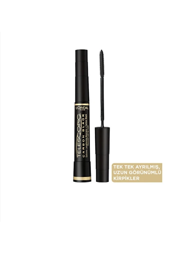 Loreal Paris Telescopic Carbon Extra Black Maskara Siyah