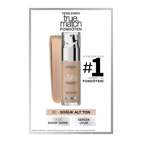 L'Oréal Paris True Match Foundation 3R3C3K Beige Rose