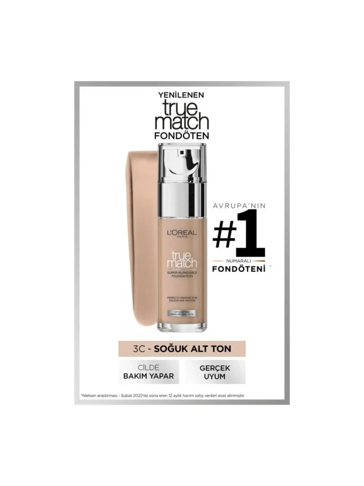 L'Oréal Paris True Match Foundation 3R3C3K Beige Rose
