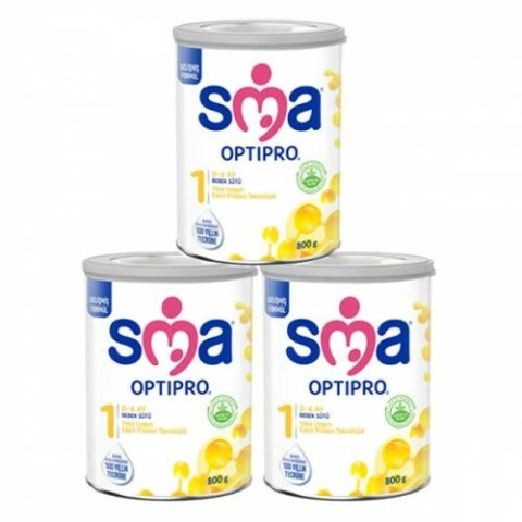 Sma 1 Optipro Probiyotik Bebek Sütü 800 gr 3 Adet