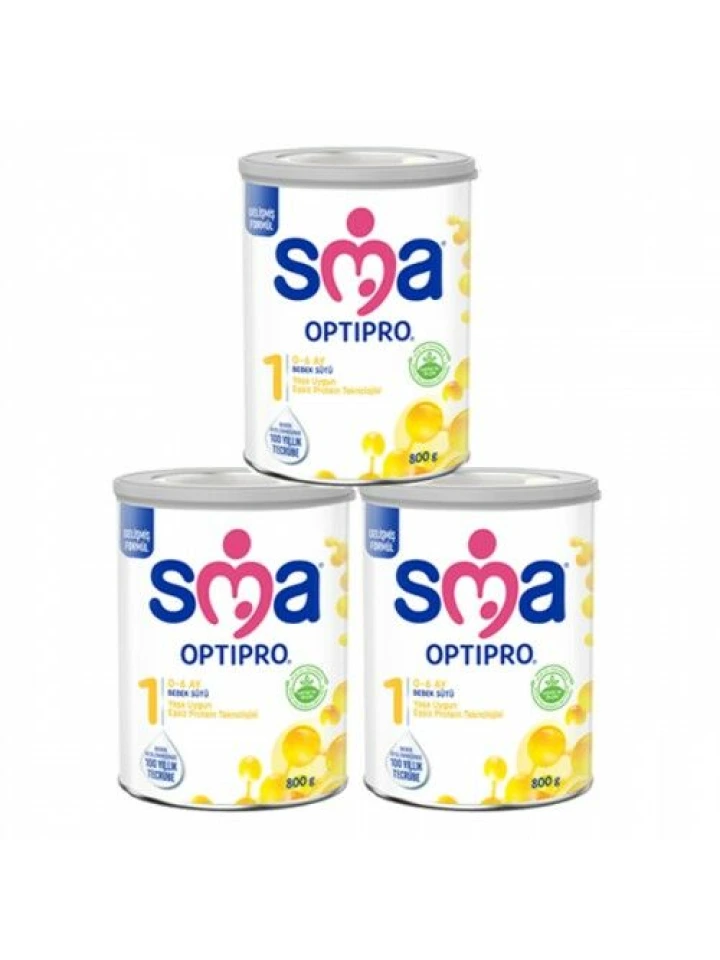 Sma 1 Optipro Probiyotik Bebek Sütü 800 gr 3 Adet
