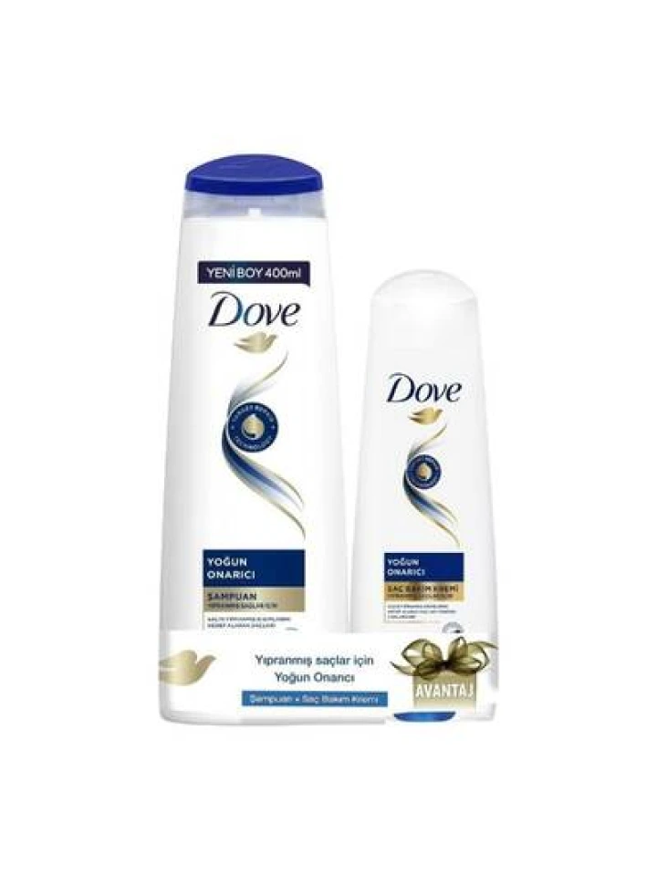 Dove Yoğun Onarıcı Şampuan 400 Ml Saç Kremi 200 Ml Set