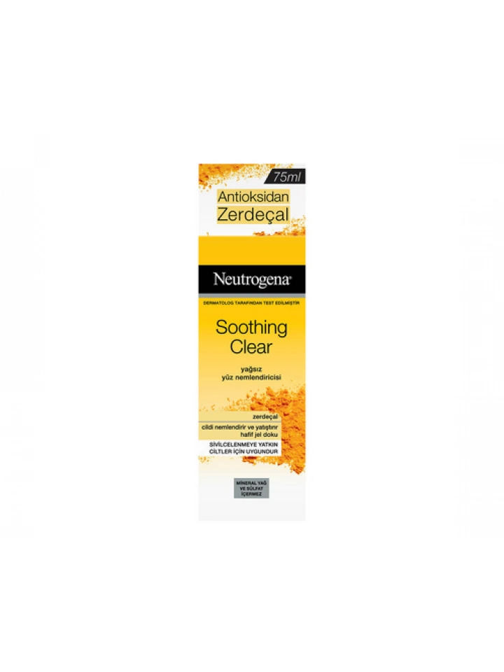Neutrogena Soothing Clear Yağsız Nemlendirici Zerdeçal 75 Ml