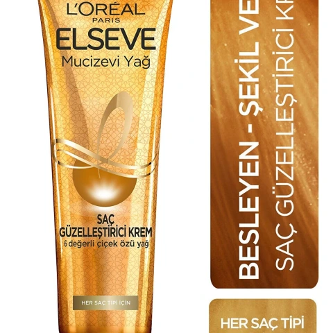 L'Oréal Paris Elseve Mucizevi Yağ Saç Güzelleştirici Krem 150 Ml
