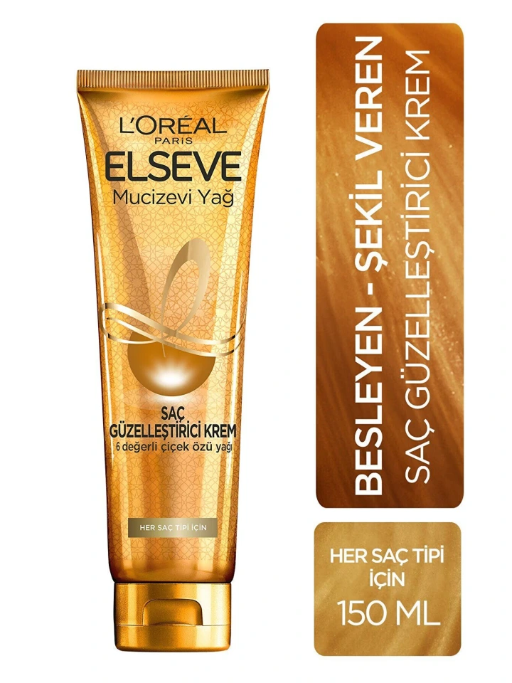 L'Oréal Paris Elseve Mucizevi Yağ Saç Güzelleştirici Krem 150 Ml