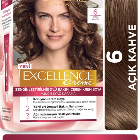 Loreal Excell 6 Açık Kahve Saç Boyası