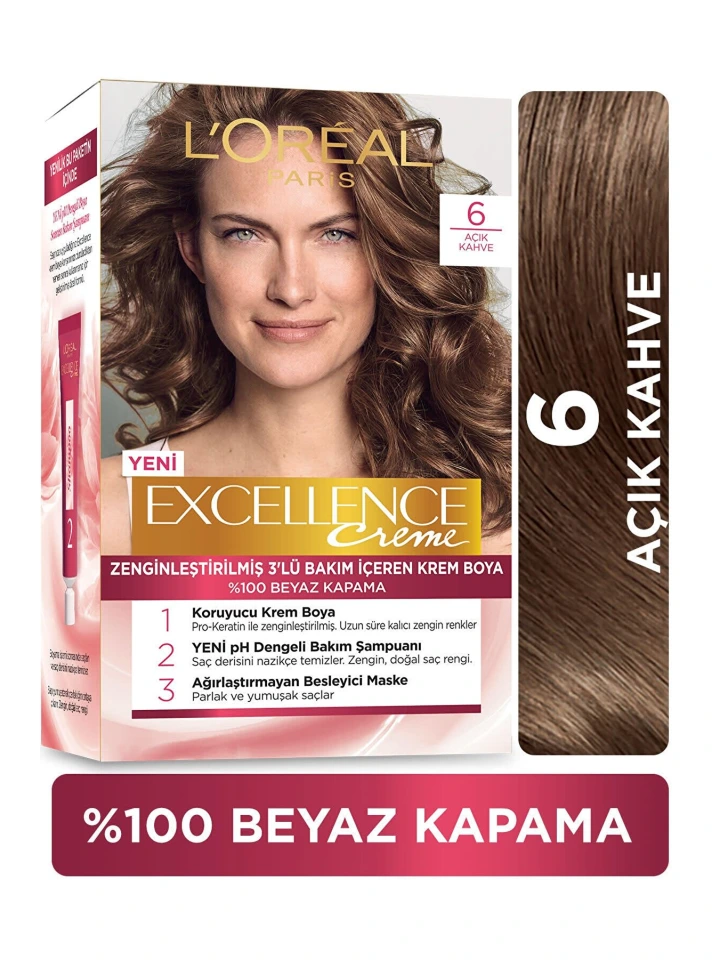 Loreal Excell 6 Açık Kahve Saç Boyası