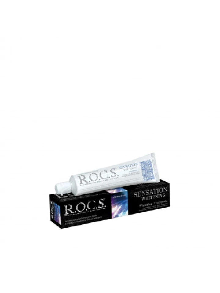 Rocs Sensation Parlaklık ve Beyazlatıcı Diş Macunu 74 gr