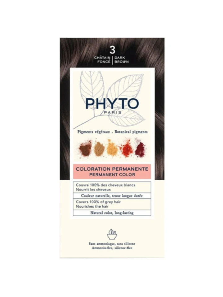 Phyto Phytocolor Bitkisel Saç Boyası 3 Koyu Kestane
