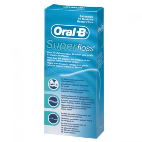 Oral B Diş İpi Super Floss Mint 50 Ml