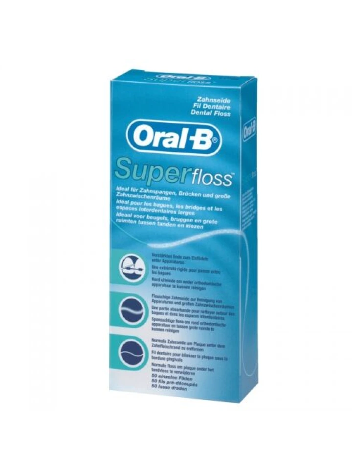 Oral B Diş İpi Super Floss Mint 50 Ml