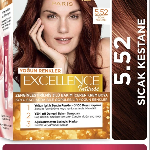 Loreal Excell Intense 5 52 Sıcak Kestane Saç Boyası