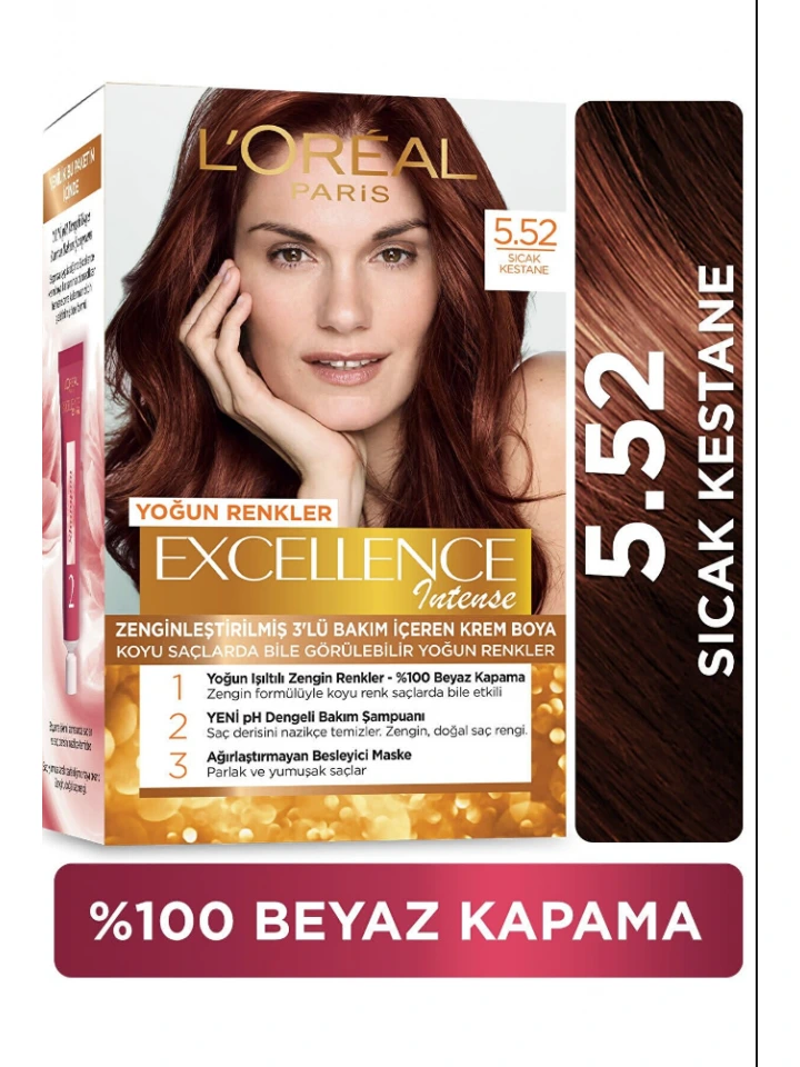 Loreal Excell Intense 5 52 Sıcak Kestane Saç Boyası