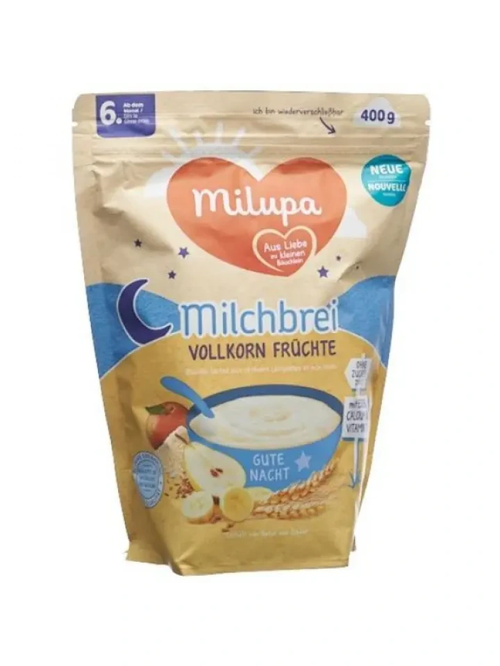 Milupa Goodnight tam tahıllı meyveler 6m  400 gr ithal