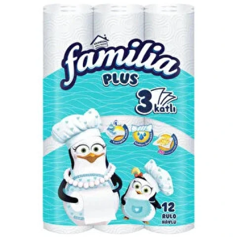 Familia Plus 3 Katlı Kağıt Havlu 12'li