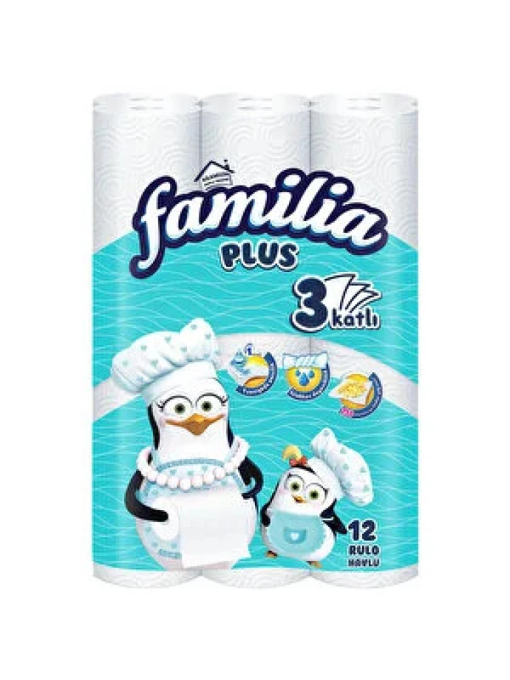 Familia Plus 3 Katlı Kağıt Havlu 12'li