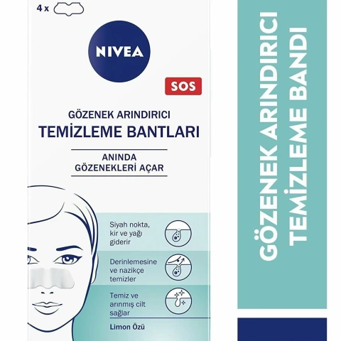 Nivea Visage T Bölgesi Temizlik Bandı 4lü