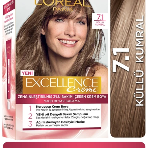 Loreal Excel Intense 7 1 Küllü Kumral Saç Boyası