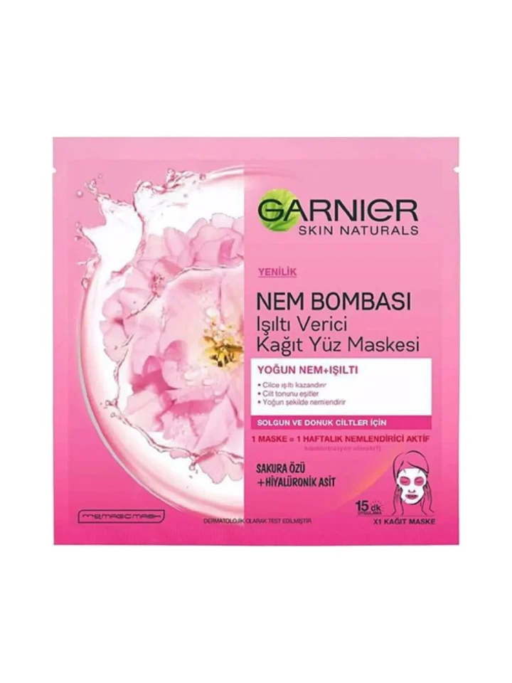 Garnier Kağıt Maske Işıltı Verici Sakura