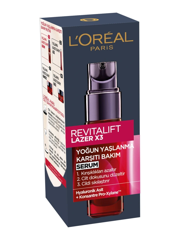 L'Oréal Paris Revitalift Lazer x3 Yoğun Yaşlanma Karşıtı Bakım Serum 30 Ml