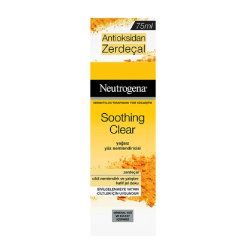 Neutrogena Soothing Clear Yağsız Nemlendirici Zerdeçal 75 Ml