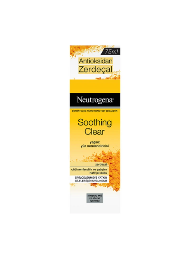 Neutrogena Soothing Clear Yağsız Nemlendirici Zerdeçal 75 Ml