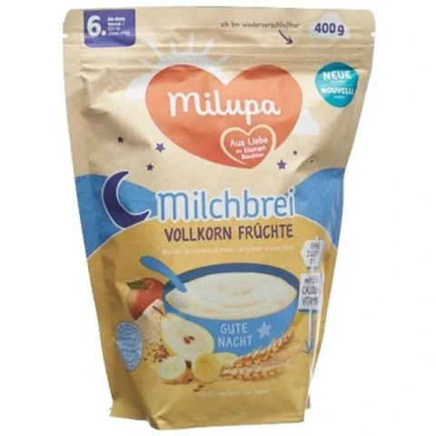 Milupa Goodnight tam tahıllı meyveler 6m  400 gr ithal