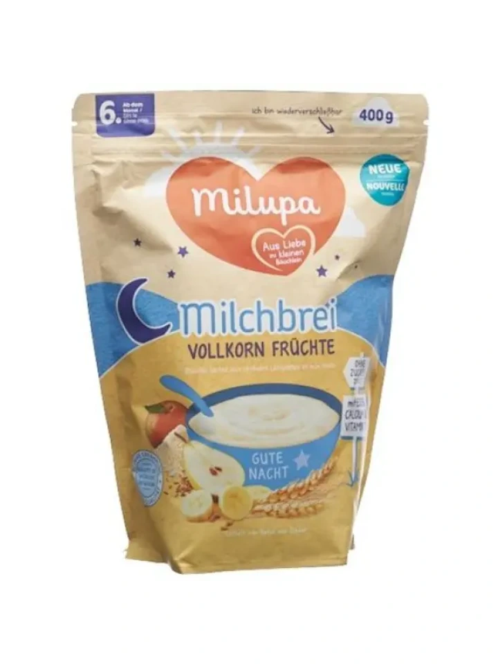 Milupa Goodnight tam tahıllı meyveler 6m  400 gr ithal