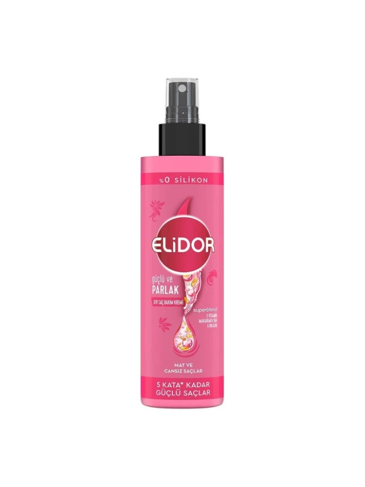 Elidor Güçlü ve Parlak Sıvı Saç Kremi 200 Ml
