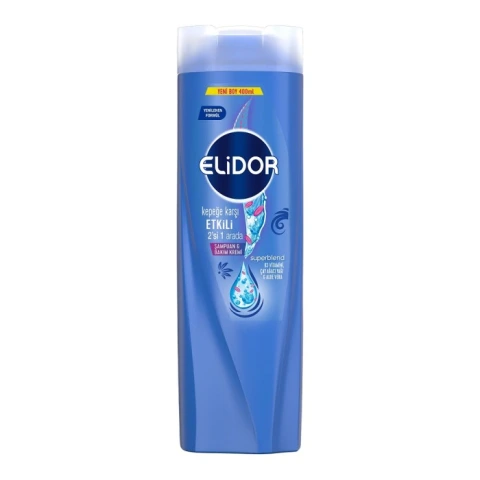 Elidor Kepeğe Karşı Etkili 2in 1 Şampuan 400 Ml
