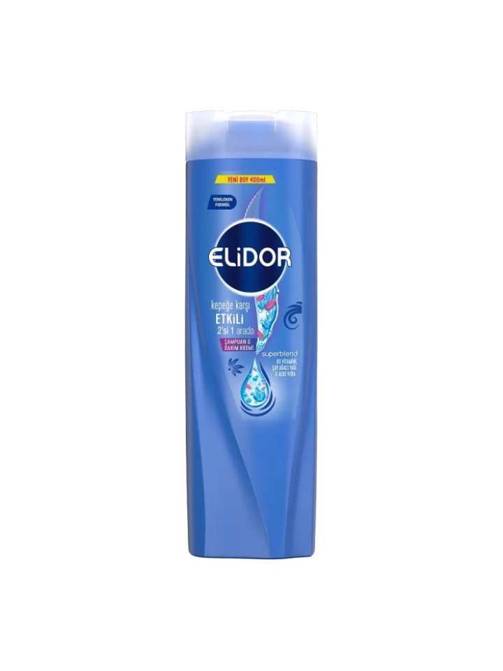 Elidor Kepeğe Karşı Etkili 2in 1 Şampuan 400 Ml