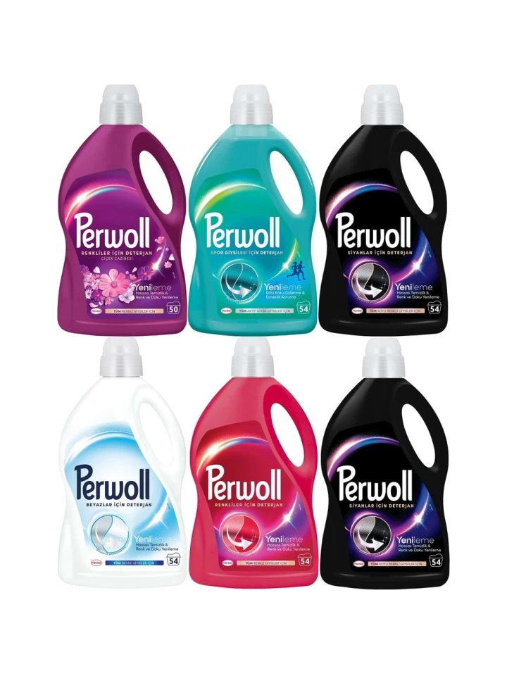 Perwoll Sıvı Çamaşır Deterjanı 17.6 Litre Karma Set 6'lı Set 320 Yıkama