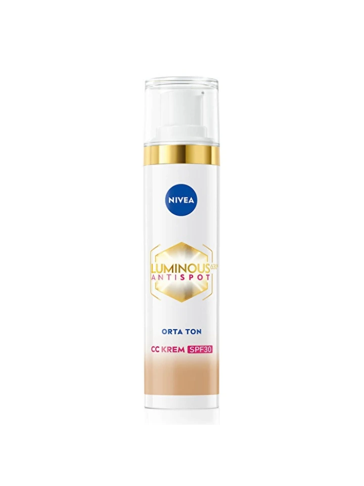 Nivea Visage Luminous 630 Koyu Leke Karşıtı SPF30 CC Yüz Kremi Orta Ton