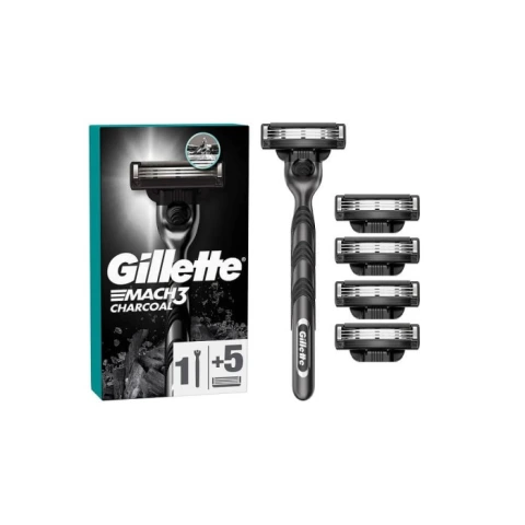 Gillette Mach3 Charcoal Yedekli Tıraş Makinesi