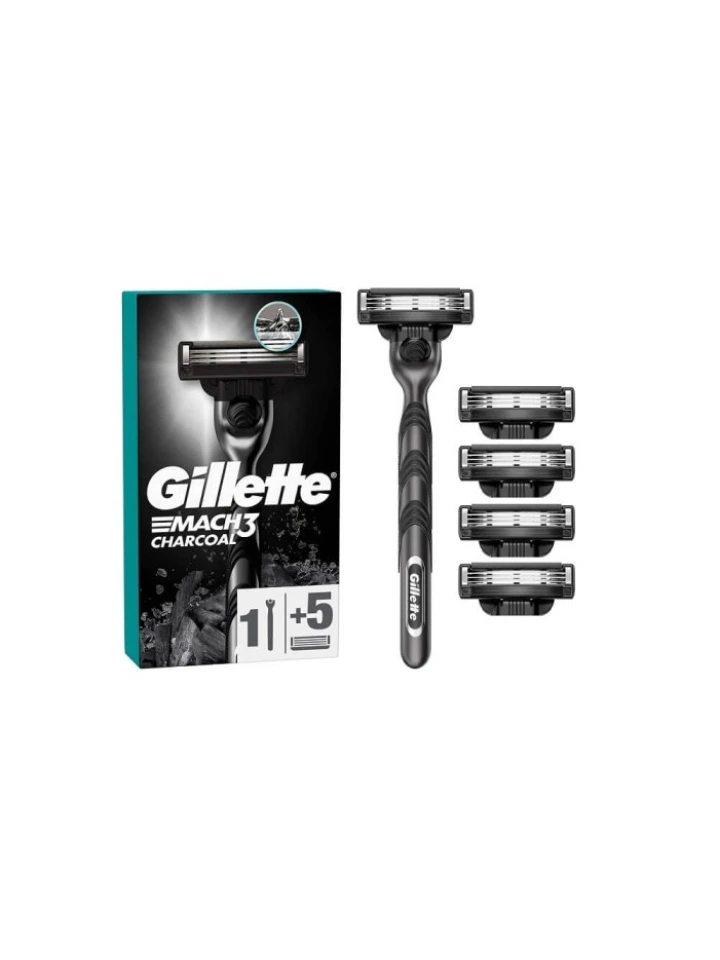 Gillette Mach3 Charcoal Yedekli Tıraş Makinesi