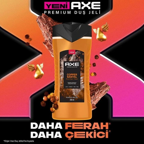 Axe Premium Collection Duş Jeli 3 in 1 Sandal