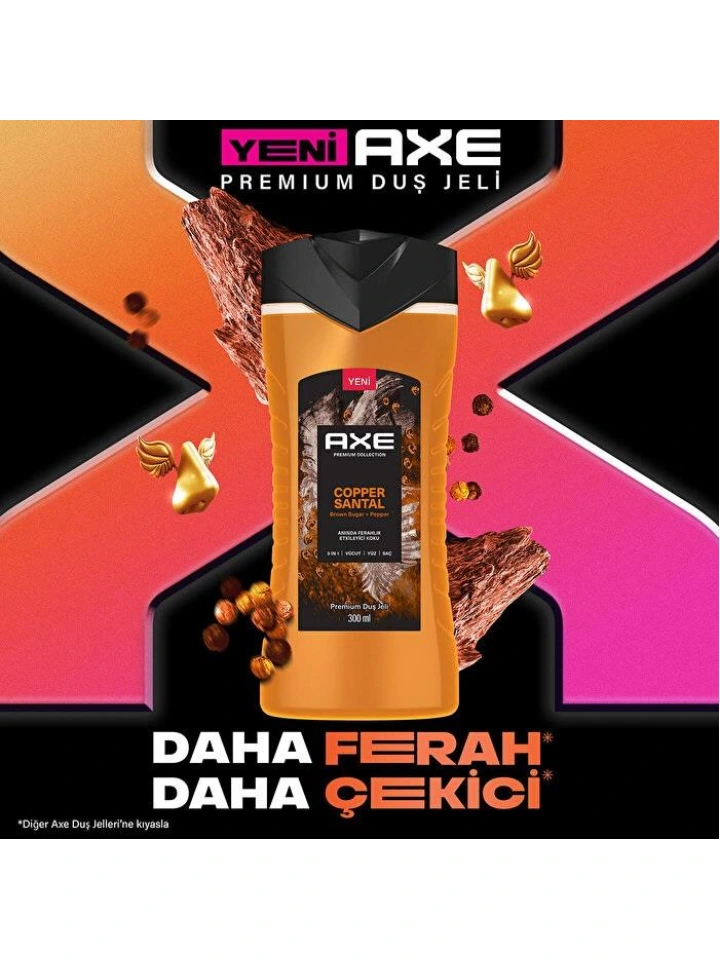 Axe Premium Collection Duş Jeli 3 in 1 Sandal