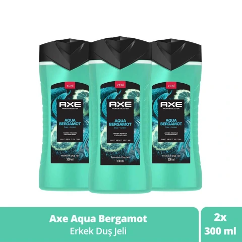 Axe Premium Collection Duş Jeli 3 in 1 Aqua Bergamot 300 ml