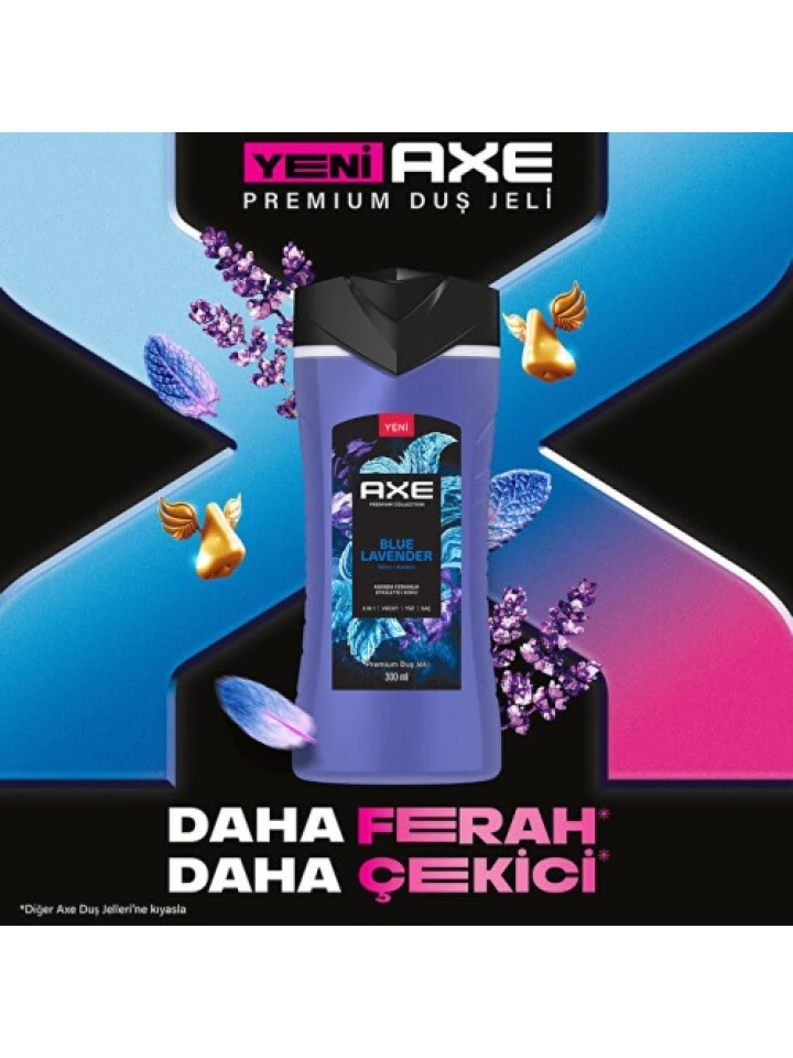 Axe Premium Collection Duş Jeli 3 in 1 Blue Lavender 300 ml