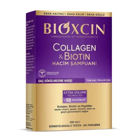 Bioxcin Collagen & Biotin Ekstra Hacim Dolgunlaştırıcı Şampuan 300ml