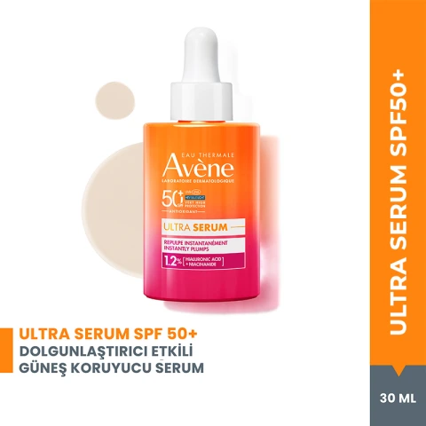 Avene Ultra Serum Dolgunlaştırıcı Etkili SPF50 Güneş Koruyucu Serum 30 ml
