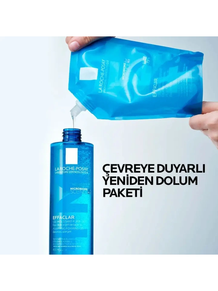La Roche Posay Effaclar Yağlı Ciltler için Temizleme Jeli 400 ml - Refill